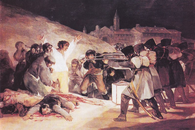 Goya (1814) 'El 3 de mayo de 1808'   © Falk 2017